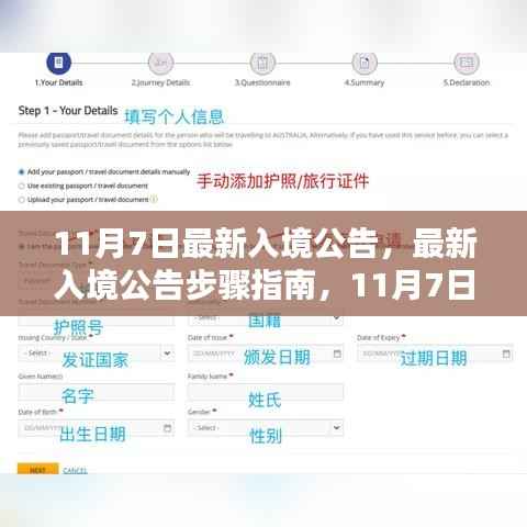 11月7日最新入境公告步骤指南,顺利入境的必备指南